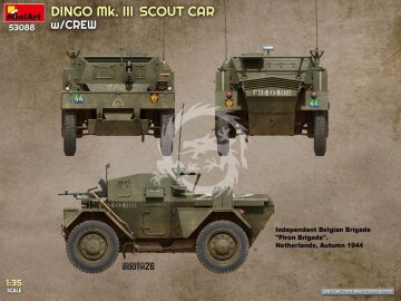 Dingo Mk. III Scout Car w/ Crew - MiniArt 53088 skala 1/35