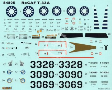 RoCAF T-33A Shooting Star GWH S4805 skala 1/48