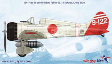 Model plastikowy IJN Type 96 carrier-based fighter II A5M2b “Claude” (late), WINGSY KITS D5-01, skala 1/48