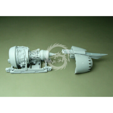 Żywiczny dodatek CFM LEAP-1B - 738MAX with Stand (left side) Laci LAC144033 skala 1/144