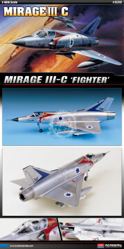 Model plastikowy Mirage IIIC Academy 12247 skala 1/48