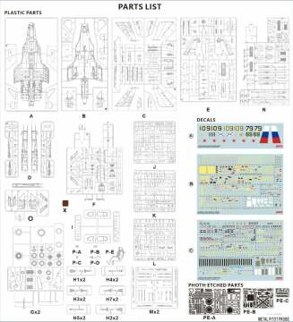 Model plastikowy Su-33 Flanker-D with Kh-41 Moskit (P-270) Minibase 8002 1/48