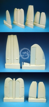 Spitfire 22, Seafire 47 Control Surfaces for Airfix Spitfire 22/24 & Seafire 46/47 Barracuda Studios BR48027 skala 1/48