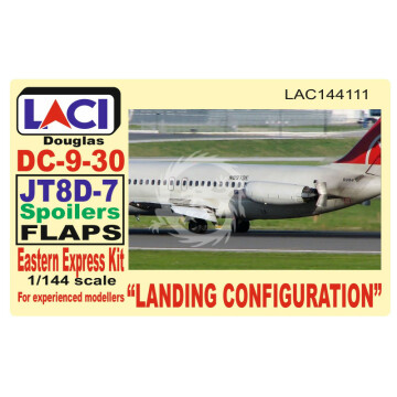 DC-9-30 JT8D-7 Spoilers Flaps - Landing Configuration LAC144111 skala 1/144