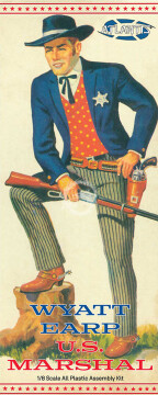 Figurka 1:8 U.S. Marshal Wyatt Earp Figure Model Kit - ATLANTIS Models AMCP278 skala 1/8