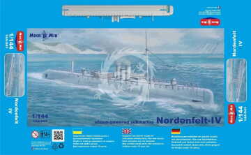 Nordenfelt IV Steam-powered submarine MikroMir 144-041 skala 1/144