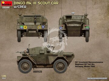 Dingo Mk. III Scout Car w/ Crew - MiniArt 53088 skala 1/35