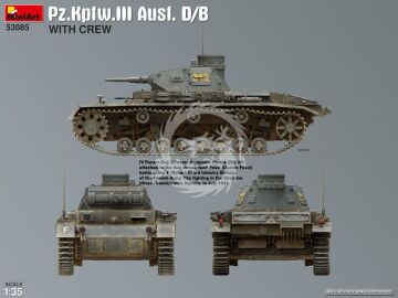  Pz.Kpfw.III Ausf. D/B with Crew - MiniArt 53085 skala 1/32