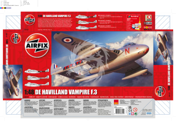 De Havilland Vampire F.3 Airfix A06107 skala 1/48