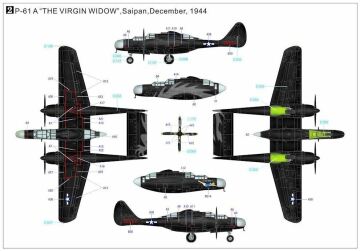 P-61A Black Widow Glass Nose Great Wall Hobby GWH L4806 skala 1/48