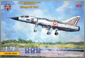 Model plastikowy VTOL Experimental French Fighter-Bomber Mirage III V-01 ModelSvit 72023 skala 1/72
