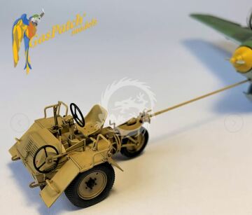 Ciągnik tractor Scheuch-Schlepper do Me-163B GasPatch Models 21-48238 skala 1/48