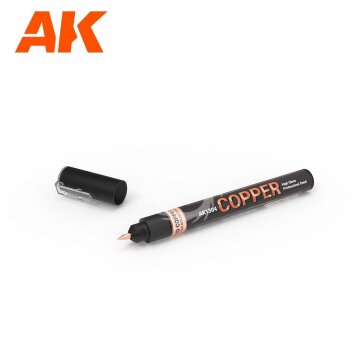 Marker - METALLIC LIQUID MARKER – MIEDŹ COPPER AK Interactive AK1304 