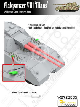 Flakpanzer VIII Maus German super heavy AA tank Vespid Models VS720005 skala 1/72