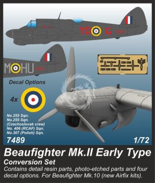 Zestaw do konwersji wczesnego Beaufighter Mk.II - Beaufighter Mk.II Early Type Conversion set CMK 7489 skala 1/72