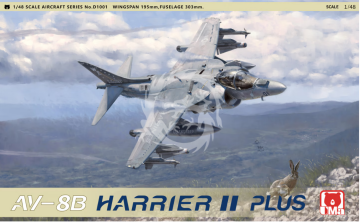 PRZEDSRZEDAZ- AV-8B Harrier II Plus - UMa Model  D1001 skala 1/48