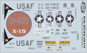 Boeing B-52 and X-15 with Swivel Stand - Atlantis 273 skala 1/175