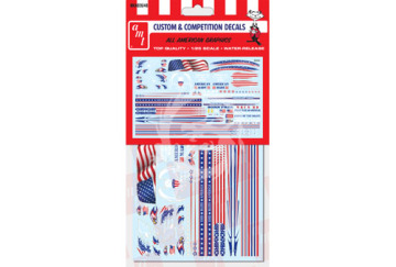 Zestaw kalkomanii - All American Graphics Custom Decals - AMT MKA026 skala 1/25