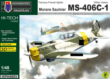 Morane Saulnier MS-406C-1 -  Kovozavody Prostejov KPH4803 skala 1/48