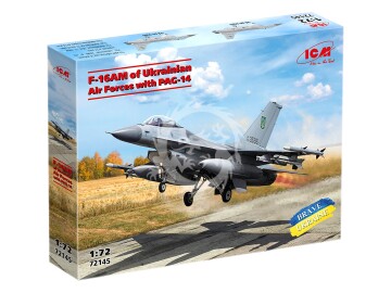 F-16AM of Ukrainian Air Forces with PAG-14 - ICM 72145 skala 1/72