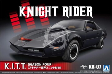 Knight Rider K.I.T.T. Season Four w/Scanner Voice Unit - Aoshima 065617 skala 1/24