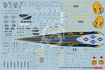 Boeing F/A-18E Super Hornet Golden Dragons - MENG-Model LS-023 skala 1/48