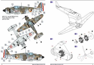 Model plastikowy Bloch MB.151 C.1 Dora Wings DW72026 skala 1/72