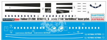 Model plastikowy Fokker F-27-200 Northwest Airlink LIMITED EDITION EASTERN EXPRESS EE144115_5 1/144