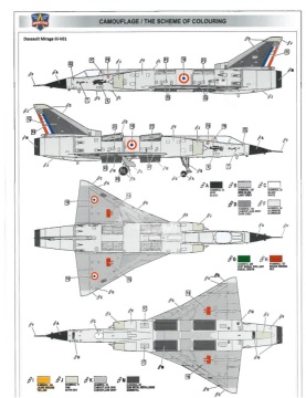 Model plastikowy VTOL Experimental French Fighter-Bomber Mirage III V-01 ModelSvit 72023 skala 1/72