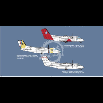 E-9A Widget DHC-8-106 Dash 8 Caribbean Coast Guard AMP 144003 skala 1/144