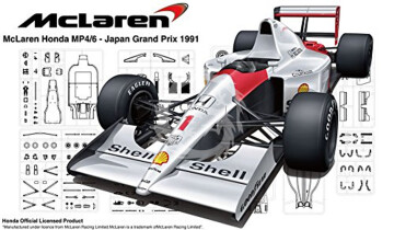 McLaren Honda MP4/6 Japanese GP/San Marino GP/Brazilian GP Fujimi 09213 skala 1/20