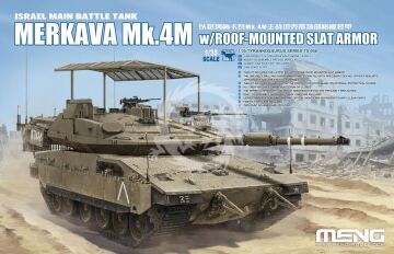 Israel Main Battle Tank Merkava Mk.4M w/Roof-Mounted Slat Armor MENG-Model TS-056 skala 1/35