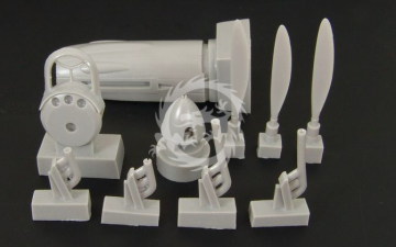 P 40 Klimov engine conversion Hasegawa Brengun BRL48033 skala 1/48