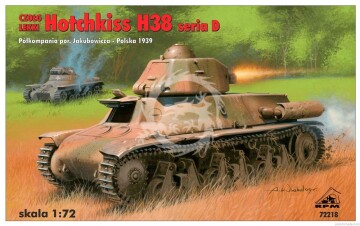 Czołg lekki Hotchkiss H38 seria D - RPM 72218 skala 1/72