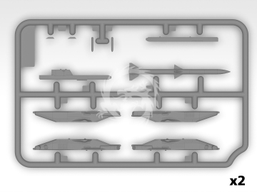 F-16AM of Ukrainian Air Forces with PAG-14 - ICM 72145 skala 1/72