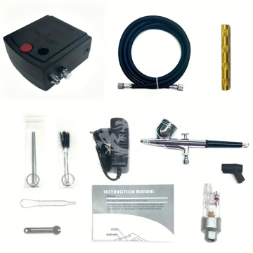 Areograf z kompresorem plus dodatki.