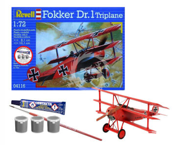  Starter Kit Fokker DR.1 Triplane - Revell 74116 skala 1/72