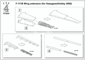 F-111B Wing extension) 151970/71/72 - CAT4-R72025 skala 1/72 