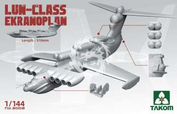 Lun-Class Ekranoplan Takom 3002 skala 1/144