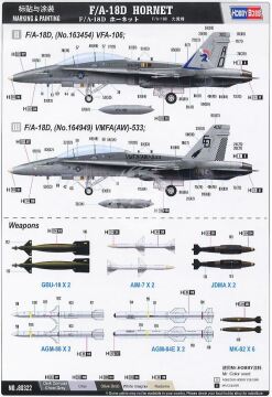 F/A-18D Hornet HobbyBoss 80322 skala 1/48