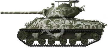 U.S. Medium Tank M4A3 (76)W Sherman Meng Model  TS-043 skala 1/35 