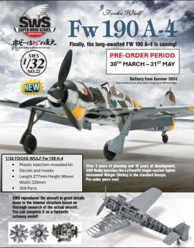 Focke-Wulf Fw 190 A-4 - Zoukei-Mura SWS22 470 skala 1/32