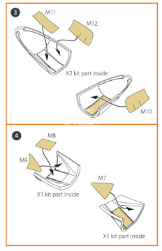 A2D-1 Skyshark Painting mask (double-sided) for Clear Prop! Clear Prop CPA48041 skala 1/48