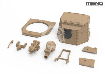  French FT 75 BS (incl. resin parts) - MENG-Model TS-059 skala 1/35