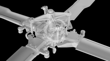 Tail Rotor for MH-60, UH-60 Black Hawk, HH-60 Pave Hawk - Metallic Details MDR72127 skala 1/72