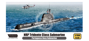 NRP Tridente (S160) Class Submarine w/ Super Lynx Mk.95 - Wolfpack WP13504 skala 1/350