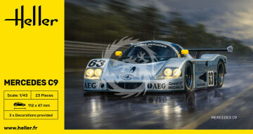 PRZEDSPRZEDAZ - Mercedes C9 - Heller 80107 skala 1/43