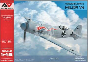 Messerschmitt Me 209 V4 A&A Models 4810 skala 1/48