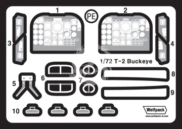 Zestaw dodatków T-2 Buckeye Update set (for Wolfpack 1/72), Wolfpack WP72080 skala 1/72