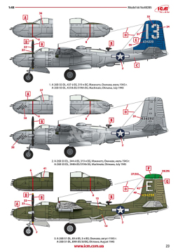 Model plastikowy Douglas A-26B Invader Pacific War Theater ICM 48285 skala 1/48